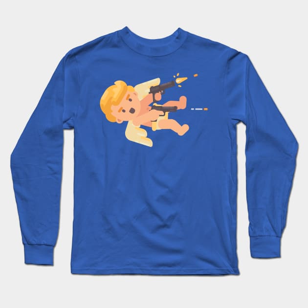 Cupid in Action Long Sleeve T-Shirt by IvanDubovik